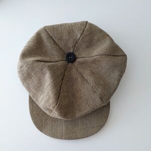 Clearance! LN! Suzanne Herringbone Newsboy Cap